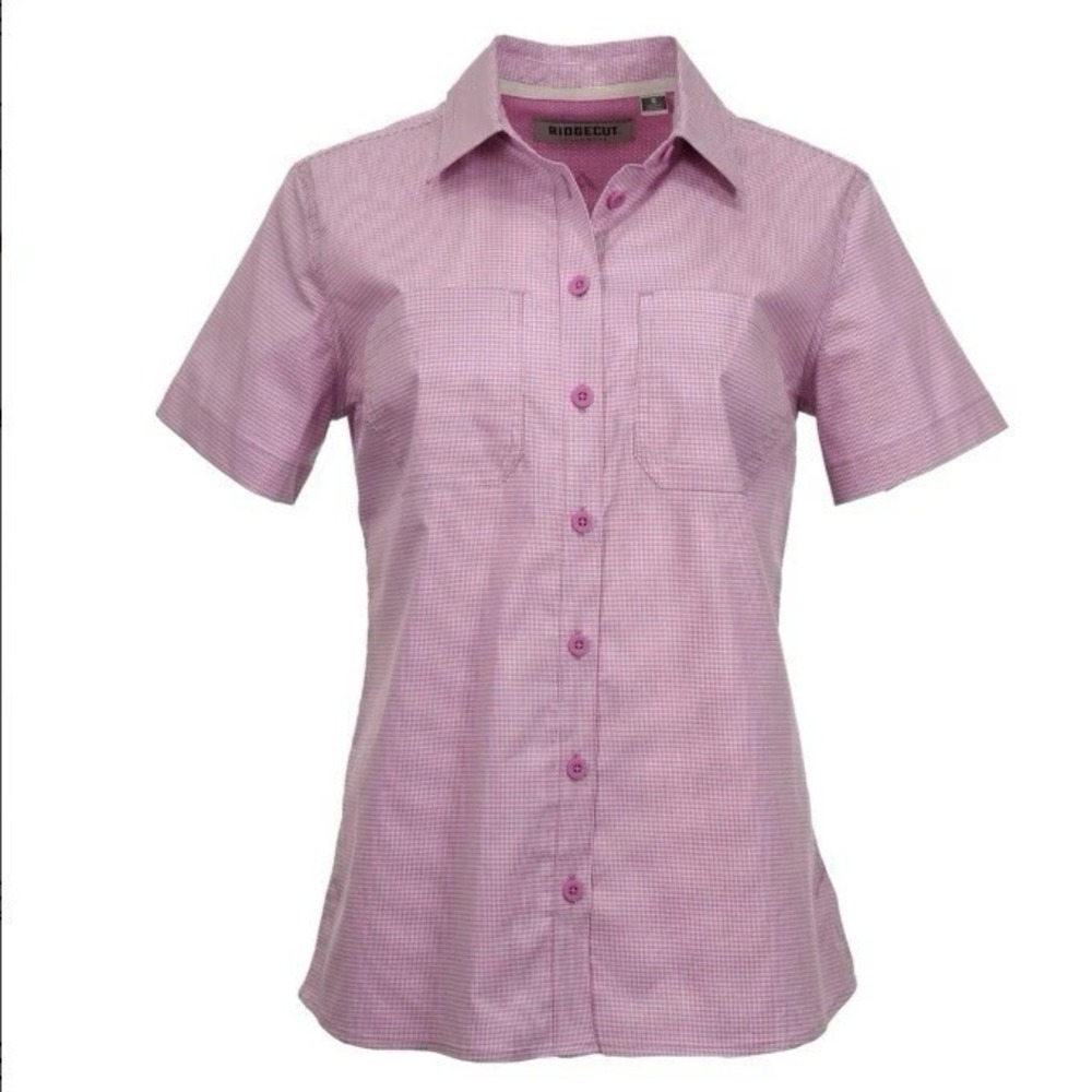 Ridgecut Toughwear Adventure Shirt Women’s Small Pink Gingham NEW w/tags